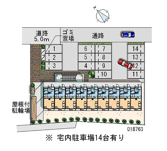 ★手数料０円★八王子市下恩方町　月極駐車場（LP）